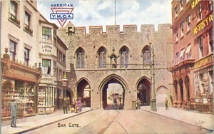 Vintage Tuck's Oilette Postcard American YMCA Bar Gate Southampton # 1653 - Picture 1 of 3