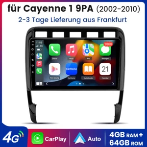4+64G 2Din Autoradio GPS CarPLAY WiFi 4G DAB für Porsche Cayenne 1 9PA 2002-2010 - Bild 1 von 12