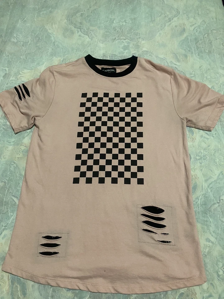 Camiseta rosa carbono para hombre pequeña  Foto 1 de 2