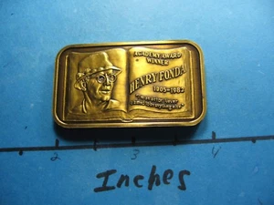 HENRY FONDA SCHAUSPIELER ACADEMY AWARD GEWINNER 1982 GREATHOUSE MINT RARE BRONZE BAR #B - Bild 1 von 2