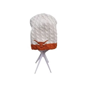 Texas Longhorn Beanie Hat Cable Knit Unisex - Picture 1 of 8