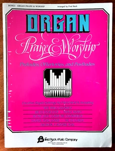Organ Praise And Worship Preludes Offertories Postludes 1993 Bock 7 Songs - Picture 1 of 4