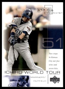 2001 Upper Deck Pros & Prospects Ichiro World Tour Ichiro Suzuki Mariners #WT10 - Picture 1 of 2