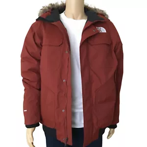 THE NORTH FACE Gotham III Insulated Parka Winter Jacket sz M Medium Brick Red - Picture 1 of 7