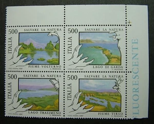 1987 Italy Quartina Save the Nature MNh** - Picture 1 of 1