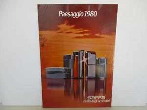 LOCANDINA PANNELLO PAESAGGIO 1980 ACCENDINI SAFFA ANNI '60 70 - Picture 1 of 1