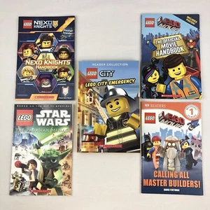 LOT of 13 Lego City Nexo Knights Lego Movie Children's Readers Picture Books  - Picture 1 of 11