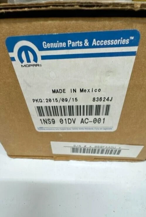 Medio cinturón de seguridad derecho Mopar 1NS901DVAC hebilla Chrysler Sebring Dodge Avenger 2010 Foto 1 de 4