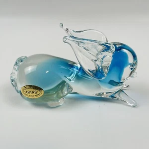 Murano Art Glass Hand Blown Rabbit Figurine/Paperweight ARTAS ITALY - Picture 1 of 8