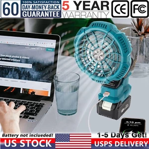 Cordless Fan For Makita 18V Li-ion Battery Floor Fan Portable Jobsite Fan NEW - Picture 1 of 16