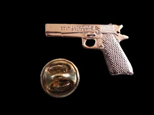 COLT 45 AUTOMATIC PISTOL HAT PIN LAPEL PIN GOLD IN COLOR - Picture 1 of 5
