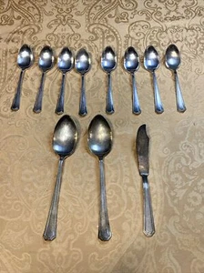 Vintage Blackstone Silver Co Tea Spoons Lot Of 8 - Picture 1 of 9