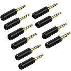3.5mm Connector 5/10pcs 3 Pole Male 3-pin Adapter Audio Head Repair Stereo
