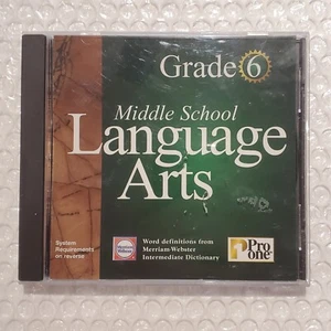 Pro One Middle School Language Arts Grade 6 CD-ROM for Windows OPENED - Picture 1 of 4