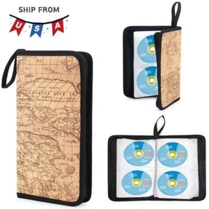 80 Disc CD DVD Nylon Holder Bag Case Album Organizer Media Storage Portable - Picture 1 of 12