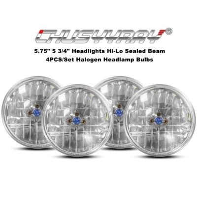 4 шт светодиодных фар дальнего/дальнего света 5,75 дюйма для Dodge Royal Monaco Charger 1972–1977 гг. - Изображение 1 из 4