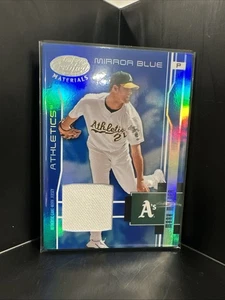 Mark Mulder 2003 Leaf Certified MIRROR BLUE GAME-WORN JERSEY #137 ***76/100*** - Picture 1 of 9