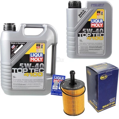 INSPEKTIONSKIT FILTER LIQUI MOLY ÖL 6L 5W-40 für VW Passat Variant 3C5 2.0 TDI - Bild 1 von 4