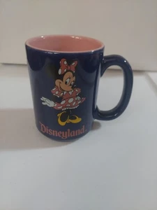 Minnie Mouse Disneyland Ceramic Blue Coffee Mug - Picture 1 of 4