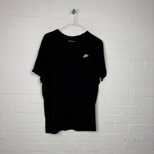 Nike Tee Men's XL Short Sleeve Classic Logo Black Casual T-Shirt - Picture 1 of 5