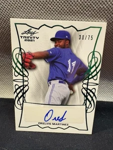 2021 Leaf Trinity Orelvis Martinez Auto /75 #BA-OM1 - Picture 1 of 2