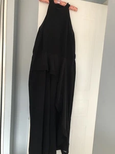 Ladies Black Halter Neck Jumpsuit Size 22 - Picture 1 of 1