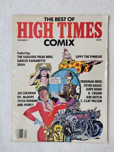 Vintage The Best of High Times Comix Vol IV Underground Comic Magazine 1980s Hum - Picture 1 of 10