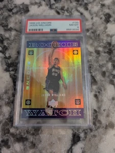 Reloj de novato Jason Williams 1998-99 Upper Deck Encore #120 PSA 9 como nuevo novato radiocontrol - Imagen 1 de 10