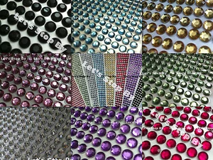 504 Stck. 6 mm Diamant Kristall Glitzer Dekoration selbstklebende Aufkleber Hochzeit Blumenvase - Bild 1 von 7