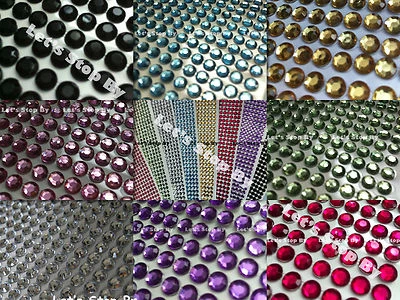 504 piezas 6 mm Diamante Cristal Brillante Decoración Adhesivo Adhesivo Boda Florero Foto 1 de 4