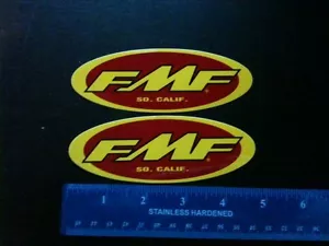 2 FMF Decals Stickers Exhaust Silencer Shock Bike ATV - Picture 1 of 1