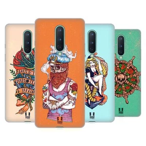 FUNDA HEAD CASE DESIGNS CON DIBUJO DE TATUAJES NÁUTICOS DE GEL SUAVE PARA TELÉFONOS GOOGLE ONEPLUS - Imagen 1 de 11