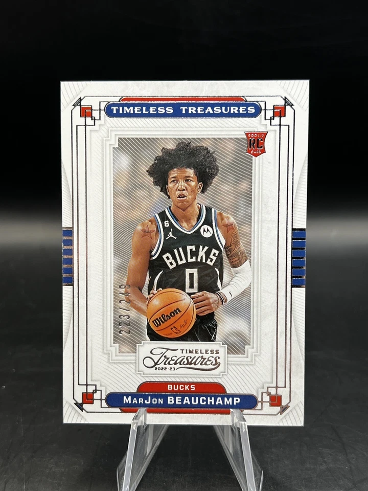 2022-23 Panini Chronicles Timeless Treasures MarJon Beauchamp /249 RC Milwaukee - Image 1 of 2