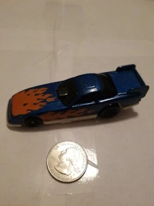 1993 HOT WHEELS FUNNY CAR ~ BLUE WITH ORANGE FLAMES ~ LOOSE - Picture 1 of 1