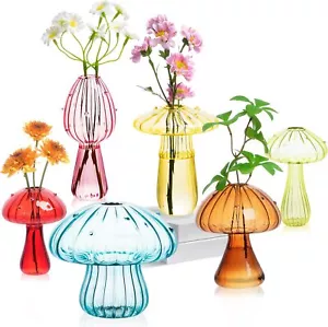 for Decor, Small Bud Vases Home Decor Small Vase Cute Mushroom Planter for Room - Picture 1 of 7