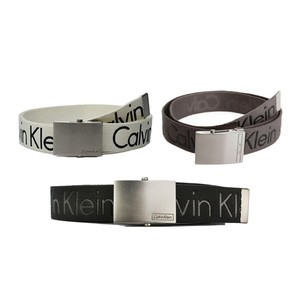 calvin klein canvas plaque belt