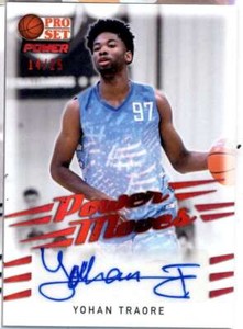 2021-22 Pro Set Power Power Moves Spectrum Red #PM-YT1 Yohan Traore AUTO 14/25