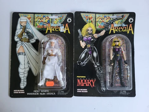 Action Figure Toy Lot In Packages Vintage Areala Shotgun Mary Holy White Cover