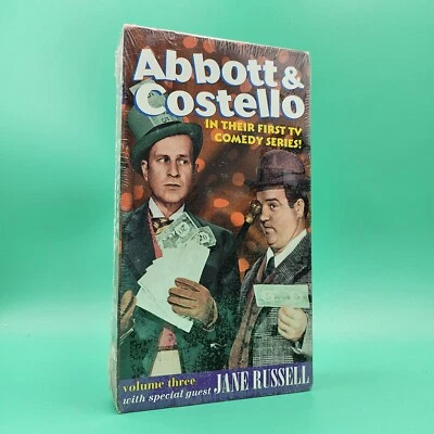 Abbott & Costello Volume Three With Special Guest Jane Russell VHS Tape NEW - Image 1 of 3