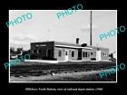 OLD LARGE HISTORIC PHOTO OF HILLSBORO NOTH DAKOTA RAILROAD DEPOT STATION c1960