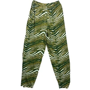Vintage Zubaz Tiger Stripe Sweatpants Size XL Oregon / Packers Baggy Green 32x33 - Picture 1 of 8