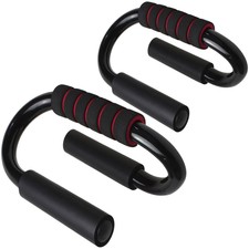 Metal S Shape Push Up Bars Push-Up Stand Gym Fitness Set Mens Womens Portable