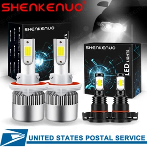 6000K For Dodge Challenger 2009-2014 LED Headlights & Fog Light Hi-Lo Bulbs KIT - Bild 1 von 12