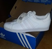 adidas coast star white green