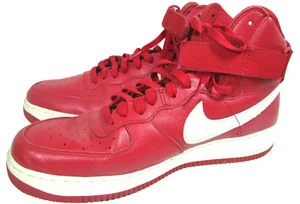 Nike Air Force 1 Nai Ke Leather Red China Basketball Hightops Shoes 11.5 2014 - Picture 1 of 11
