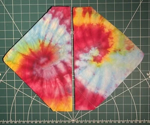 Dog bandana x2 tie dye Handmade cotton , ice tie dye customs , small - Picture 1 of 2