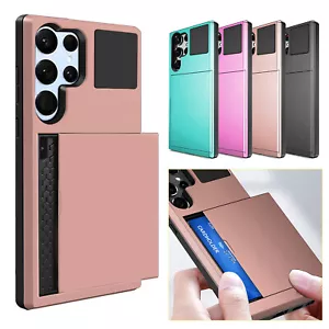 Funda blindada híbrida con ranura para tarjeta Ultra para Samsung Galaxy S23 S25 Plus S23 S25 Ultra - Imagen 1 de 29