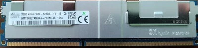 Hynix 32GB PC3L-12800L ECC DDR3-1600 Server Memory Ram LR HMT84GL7AMR4A-PB - Image 1 of 2