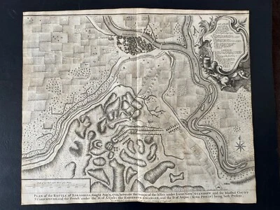 Grabado/mapa/plano/impresión grande antiguo del siglo XVIII raro de James Basire Foto 1 de 4