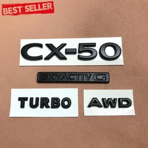 Matte Black For 2023 2024 CX-50 AWD SKYACTIV G Turbo Rear Emblem Badge Replace - Bild 1 von 7